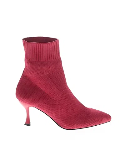 Pre-owned Unbranded Ankle Boots In Pink