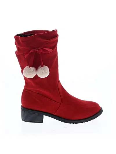 Pre-owned Unbranded Ankle Boots In Red