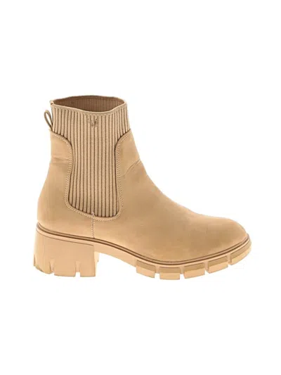 Pre-owned Unbranded Ankle Boots In Tan