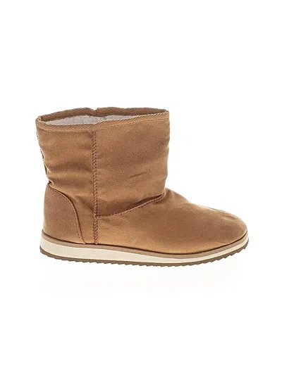 Pre-owned Unbranded Ankle Boots In Tan