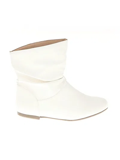 Pre-owned Unbranded Ankle Boots In White