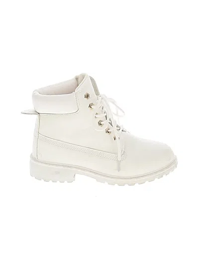 Pre-owned Unbranded Ankle Boots In White