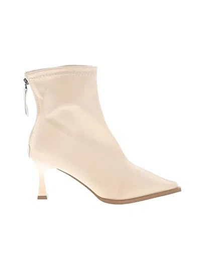 Pre-owned Unbranded Ankle Boots In White