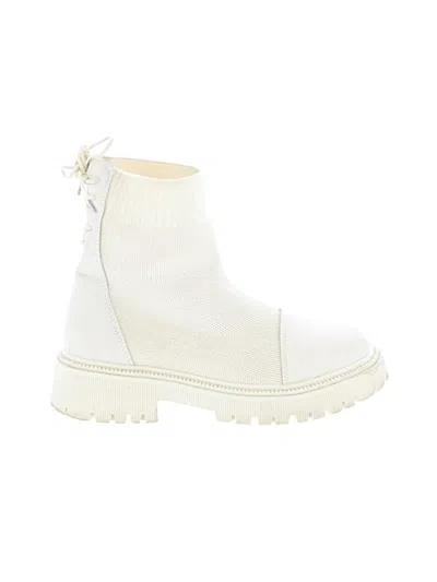 Pre-owned Unbranded Ankle Boots In White