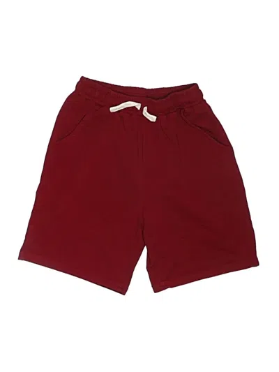 Pre-owned Unbranded Kids' Athletic Shorts In Burgundy