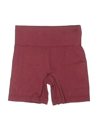 Pre-owned Unbranded Athletic Shorts In Burgundy