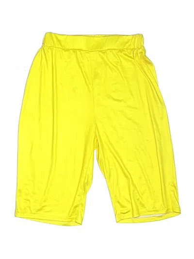 Pre-owned Unbranded Athletic Shorts In Yellow