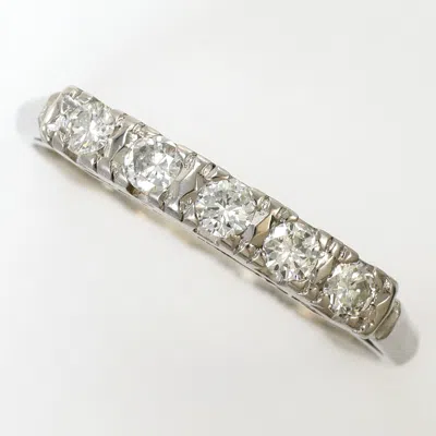 Pre-owned Unbranded Band Ring () In Silver