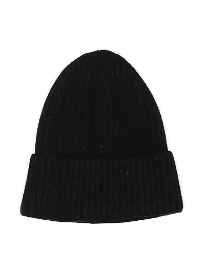 Pre-owned Unbranded Beanie Hat In Black