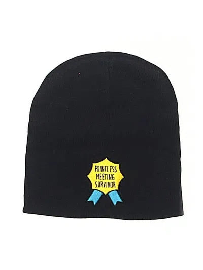 Pre-owned Unbranded Beanie Hat In Black