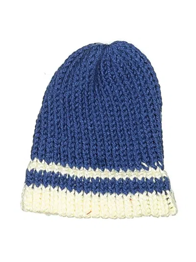 Pre-owned Unbranded Beanie Hat In Blue