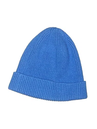Pre-owned Unbranded Beanie Hat In Blue