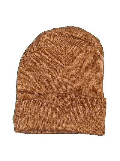 Pre-owned Unbranded Beanie Hat In Brown