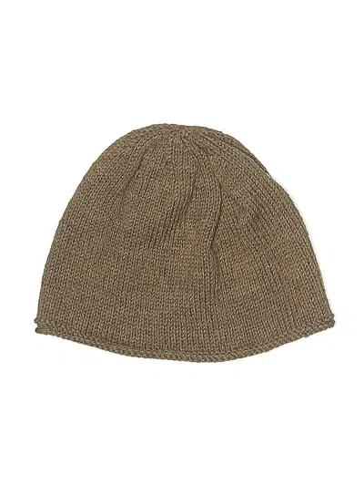 Pre-owned Unbranded Beanie Hat In Brown