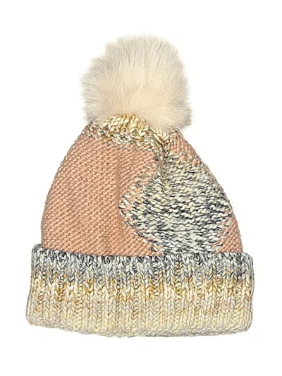 Pre-owned Unbranded Beanie Hat In Brown