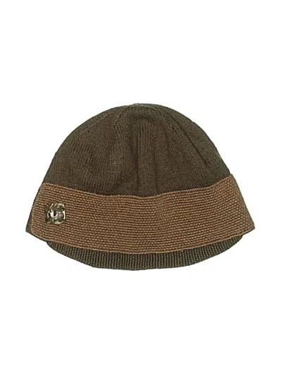 Pre-owned Unbranded Beanie Hat In Brown