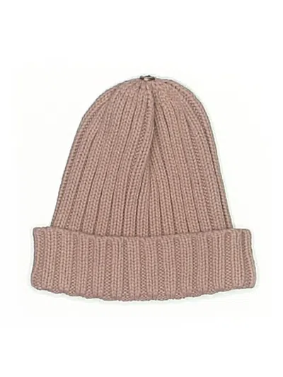 Pre-owned Unbranded Beanie Hat In Brown