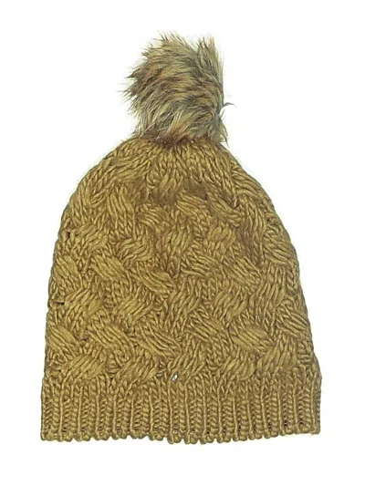 Pre-owned Unbranded Beanie Hat In Brown