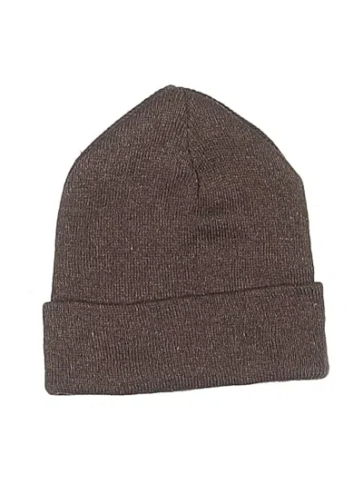 Pre-owned Unbranded Beanie Hat In Brown