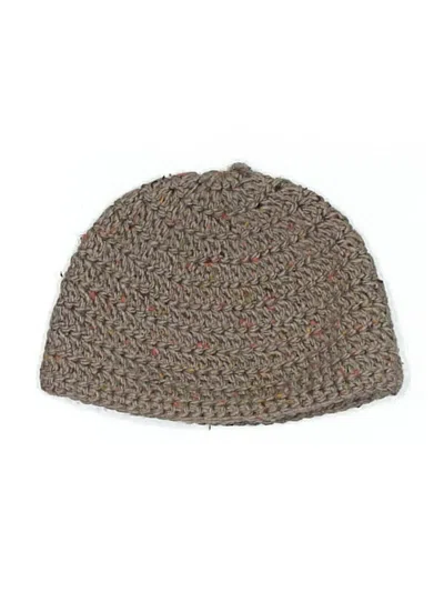 Pre-owned Unbranded Beanie Hat In Brown
