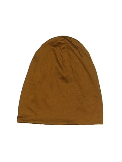 Pre-owned Unbranded Beanie Hat In Brown