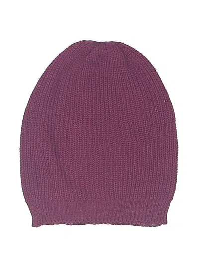 Pre-owned Unbranded Beanie Hat In Burgundy