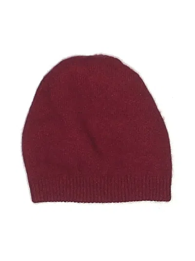 Pre-owned Unbranded Beanie Hat In Burgundy