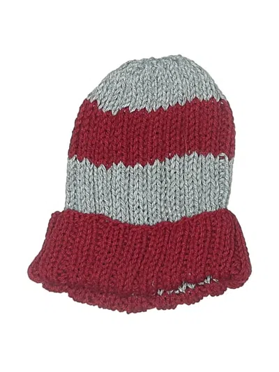 Pre-owned Unbranded Beanie Hat In Burgundy