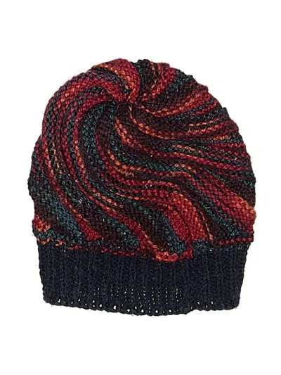 Pre-owned Unbranded Beanie Hat In Burgundy