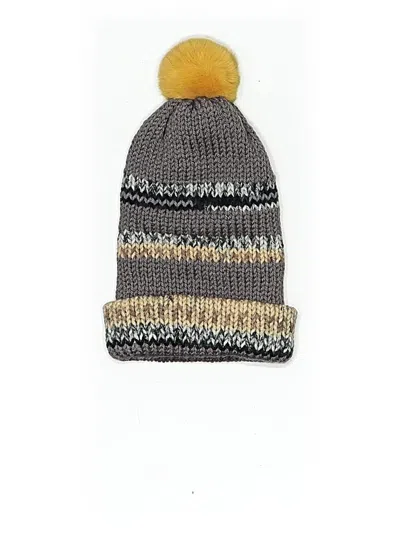 Pre-owned Unbranded Beanie Hat In Gray