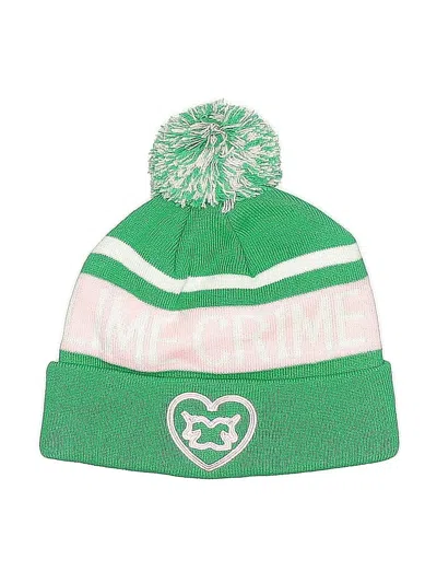 Pre-owned Unbranded Beanie Hat In Green
