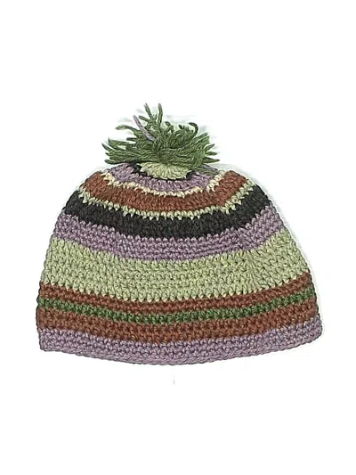 Pre-owned Unbranded Beanie Hat In Green