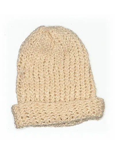 Pre-owned Unbranded Beanie Hat In Ivory