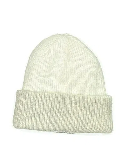 Pre-owned Unbranded Beanie Hat In Ivory