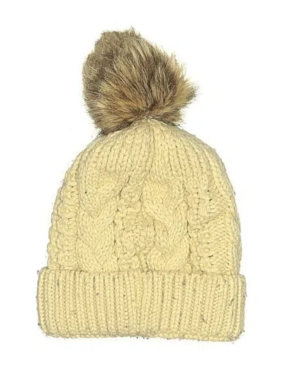Pre-owned Unbranded Beanie Hat In Ivory