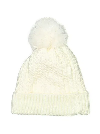 Pre-owned Unbranded Beanie Hat In Ivory