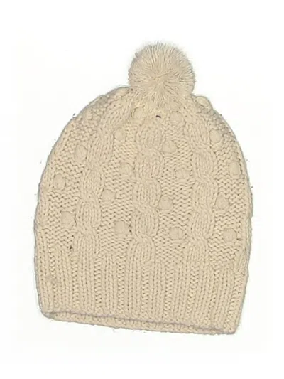 Pre-owned Unbranded Beanie Hat In Ivory
