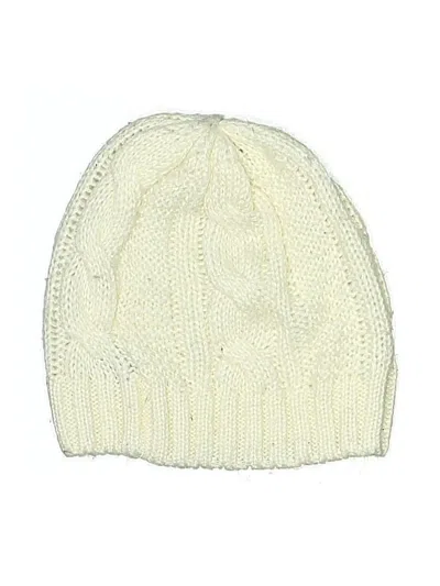 Pre-owned Unbranded Beanie Hat In Ivory