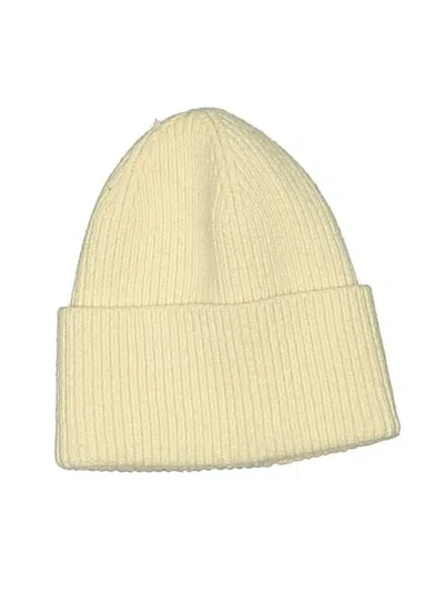 Pre-owned Unbranded Beanie Hat In Ivory