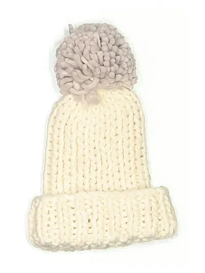 Pre-owned Unbranded Beanie Hat In Ivory