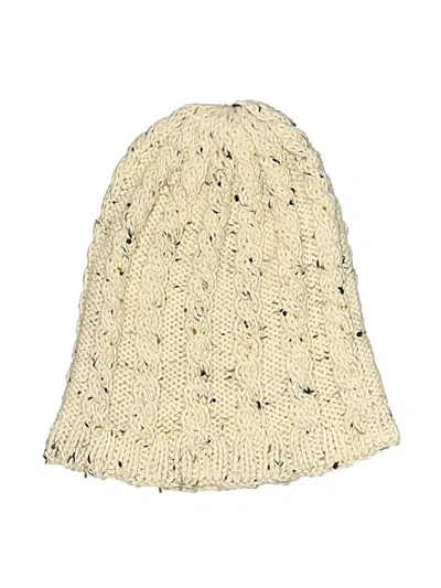 Pre-owned Unbranded Beanie Hat In Ivory