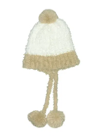 Pre-owned Unbranded Beanie Hat In Ivory