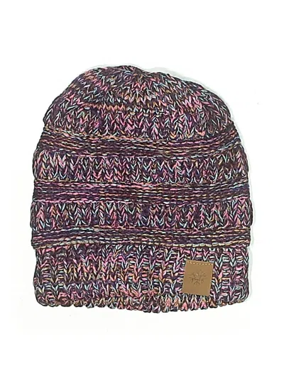 Pre-owned Unbranded Beanie Hat In Purple