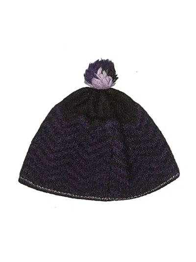 Pre-owned Unbranded Beanie Hat In Purple