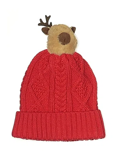 Pre-owned Unbranded Beanie Hat In Red