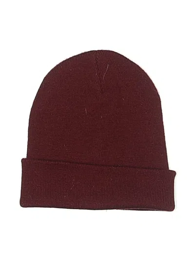 Pre-owned Unbranded Beanie Hat In Red
