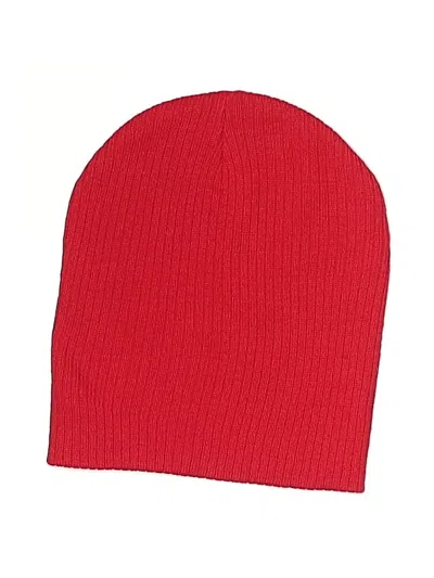 Pre-owned Unbranded Beanie Hat In Red