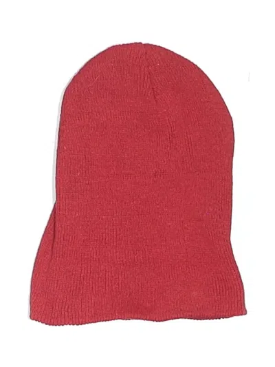 Pre-owned Unbranded Beanie Hat In Red
