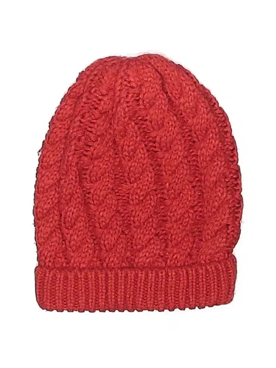 Pre-owned Unbranded Beanie Hat In Red