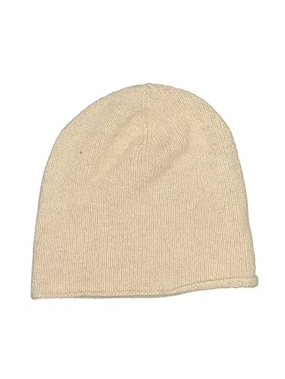 Pre-owned Unbranded Beanie Hat In Tan